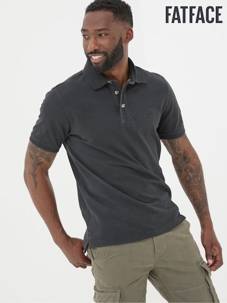 FatFace Black Pique Polo (E52116) | 146 QAR