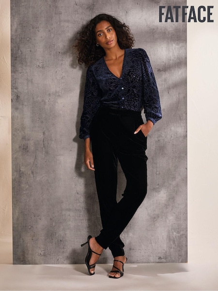 FatFace Joelle Blue Burnout Blouse (E52127) | €52.50