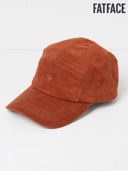 FatFace Cord Rust Orange 5 Panel Baseball Cap (E52136) | €13