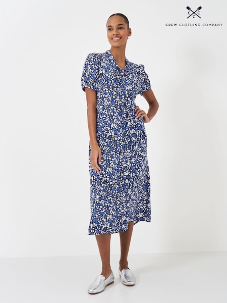 Crew Clothing Laurie Tie Neck Tea Dress (E52162) | ‏259 د.إ.‏