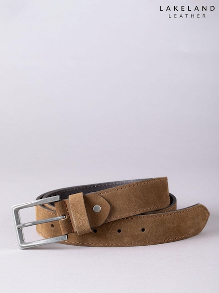 Lakeland Leather Tan Eskdale Suede Belt (E52189) | € 55
