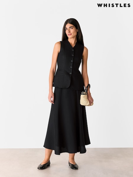 Whistles Linen Blend Helena Skirt (E52292) | ‏498‏₪