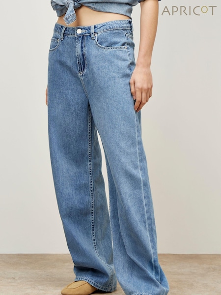 Apricot Blue Elisa Wider Straight 100% Cotton Jeans (E52306) | €24