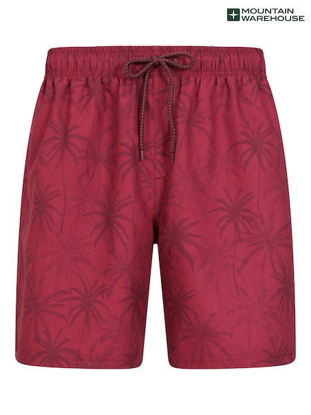 Mountain Warehouse Purple Mens Aruba Printed Quick Drying Swimshorts with UV Max Protection (E52327) | ₪131