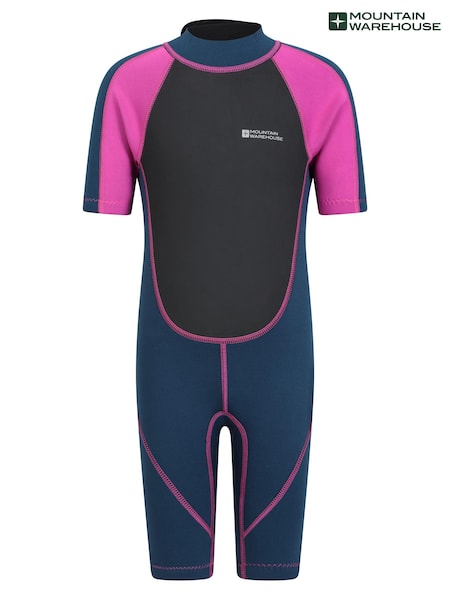 Mountain Warehouse Pink Kids Shorty 2.5/2mm Wetsuit (E52342) | €45