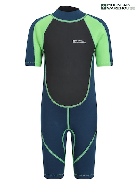 أخضر - Mountain Warehouse Kids Shorty 2.5/2mm Wetsuit (E52347) | ‏204 ر.س.‏