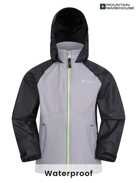 Mountain Warehouse Grey Torrent II Kids Waterproof Jacket (E52349) | R$ 315