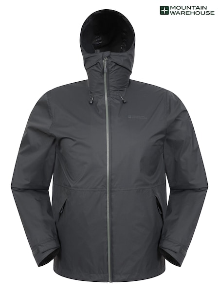 Mountain Warehouse Grey Mens Swerve Packaway Waterproof Jacket (E52356) | €69
