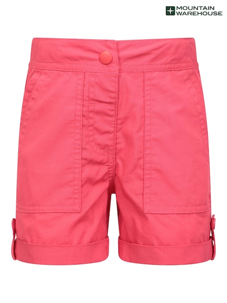 Mountain Warehouse Pink Kids Shore 100% Cotton Shorts (E52359) | ₪85