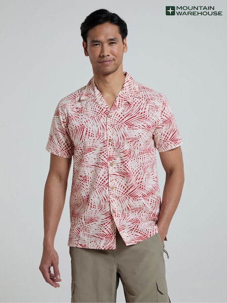 Roșu - Mountain Warehouse Mens Beach Mânecă scurtă Cămăși (E52383) | 135 LEI