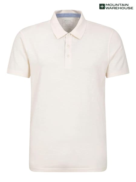 Mountain Warehouse White Mens Hasst II Mens Polo Shirt (E52403) | R$ 235