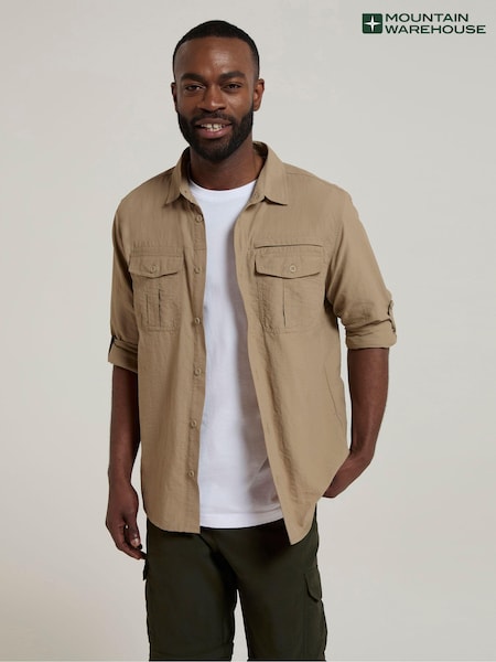 Mountain Warehouse Natural Mens Navigator II Anti-Mosquito Shirt (E52418) | €68