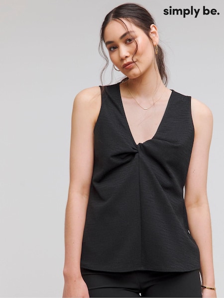 Simply Be Knot Front V-Neck Cami (E52432) | €24