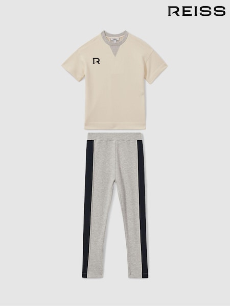 Reiss Ivory Temi 13-14 yrs Leggings and T-Shirt Set (E52447) | €95