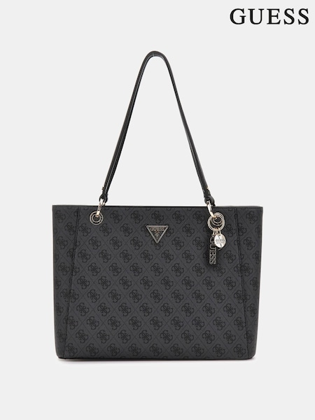 Svart/Grå - Guess Noelle Logo Tote Bag (E52469) | kr2 840
