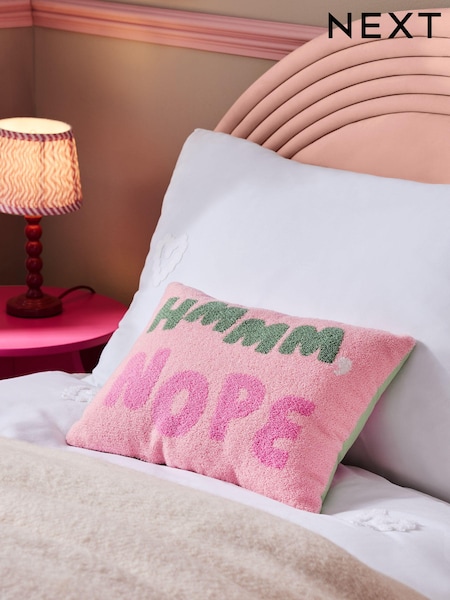 Tufted Slogan Cushion (E52545) | ‏102 د.إ.‏