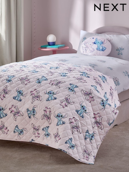 Pink Lilo & Stitch Quilted Throw (E52548) | 206 QAR - 255 QAR