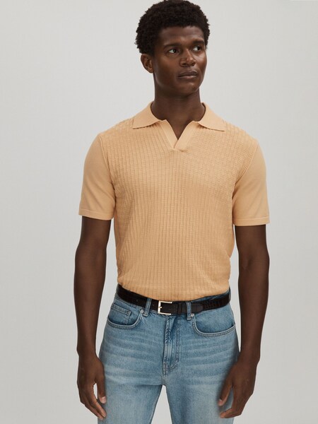 Oscar Jacobson 100% Cotton Open-Collar Polo Shirt (E52845) | ‏751 د.إ.‏