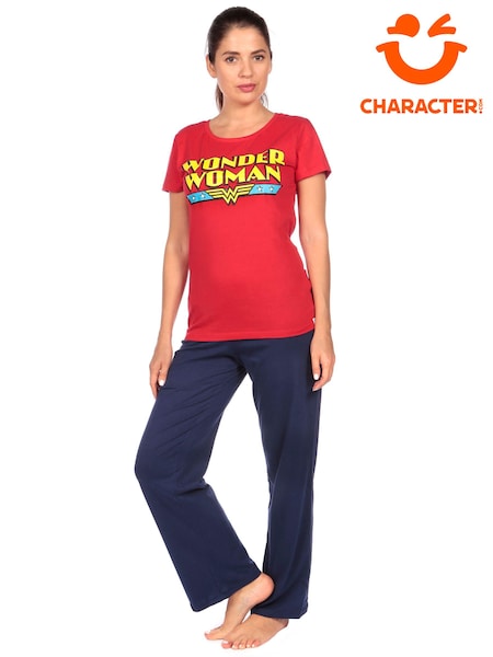 Character Red Woman Wonder 100% Cotton Pyjamas (E53356) | €15