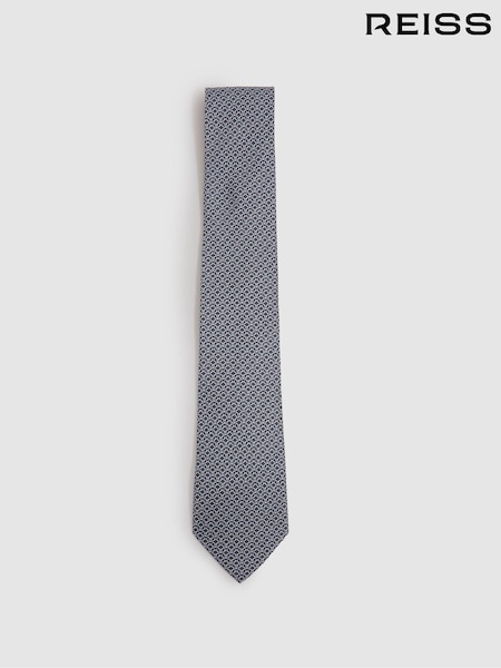Laivasto - Reiss Orta Silk Chain Pattern Tie (E53452) | €107
