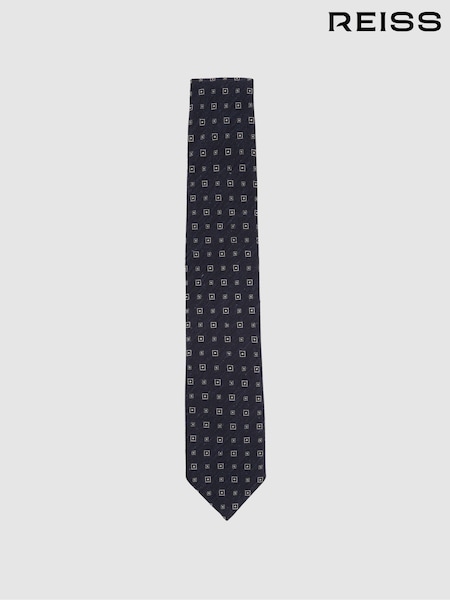 Reiss Anzio Silk Blend Foulard Medallion Print Tie (E53457) | €91