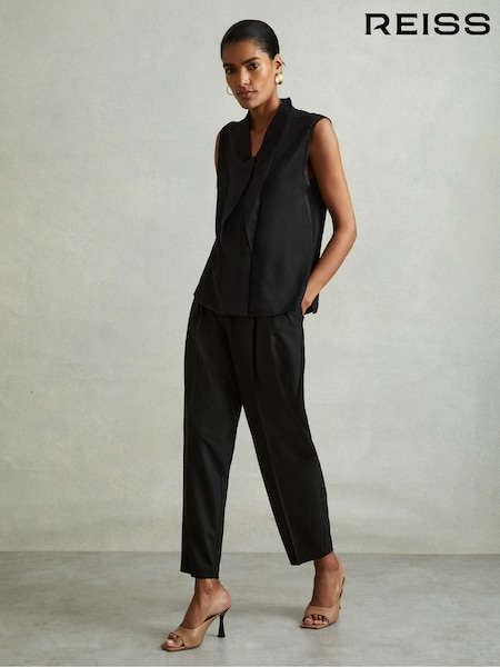 Negro - Reiss Wren Relaxed Tux Top (E53458) | 195 €