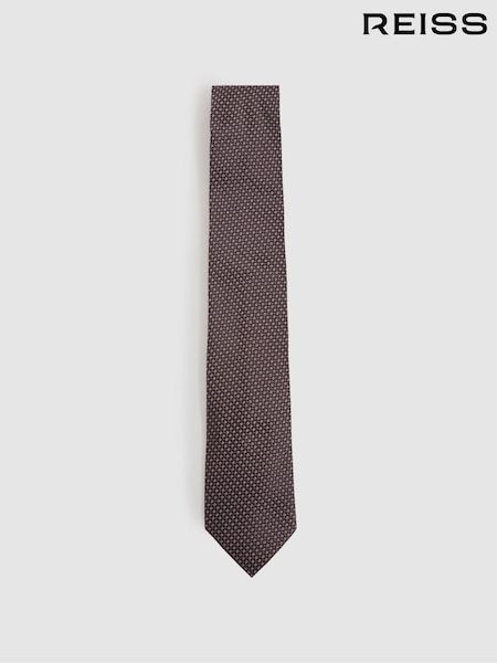 Reiss Atrani Silk Blend Textured Weave Tie (E53463) | ‏423‏₪