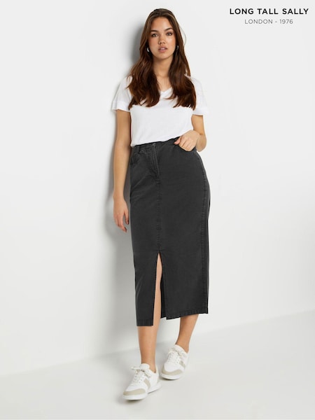 Long Tall Sally Lightweight Acid Wash 100% Cotton Skirt (E53534) | ‏156‏₪