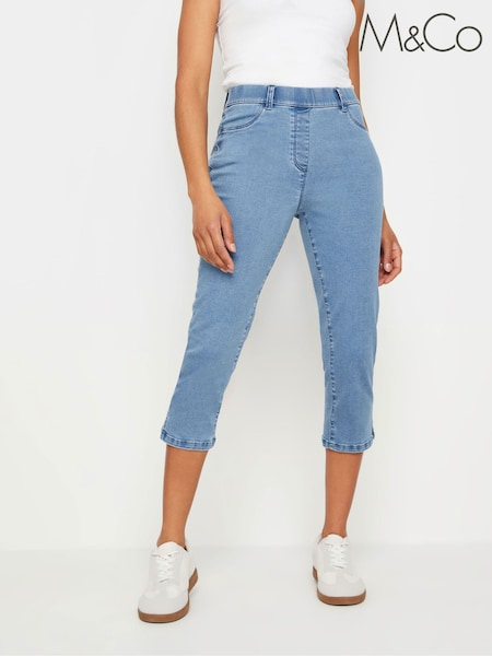 M&Co Blue Petite Capri Jeans (E53554) | €37