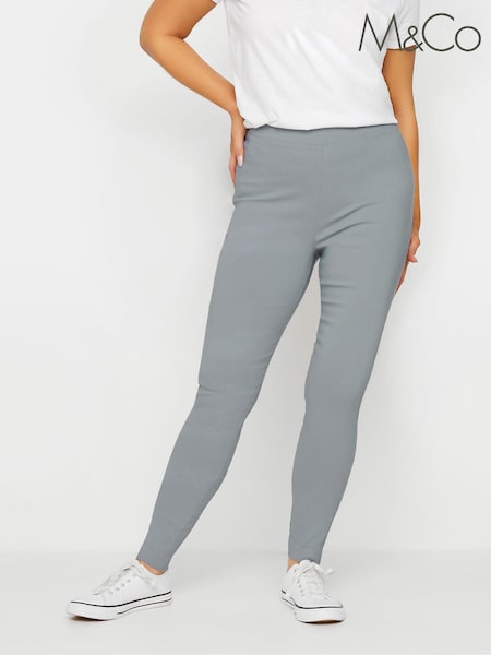M&Co Grey Skinny Bengaline Trouser (E53563) | AED73