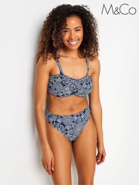 M&Co Blue Bikini Top (E53572) | €33