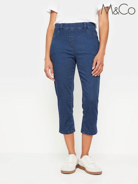 M&Co Blue Petite Capri Jeans (E53602) | €43