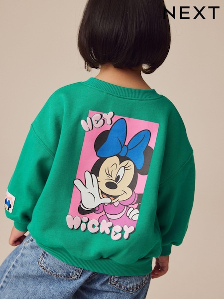 Grøn - Minnie Mouse Sweatshirt (3mths-7yrs) (E53937) | DKK165 - DKK185