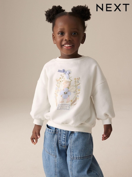 White Fairy Crew Sweatshirt (3mths-7yrs) (E53960) | €15 - €18