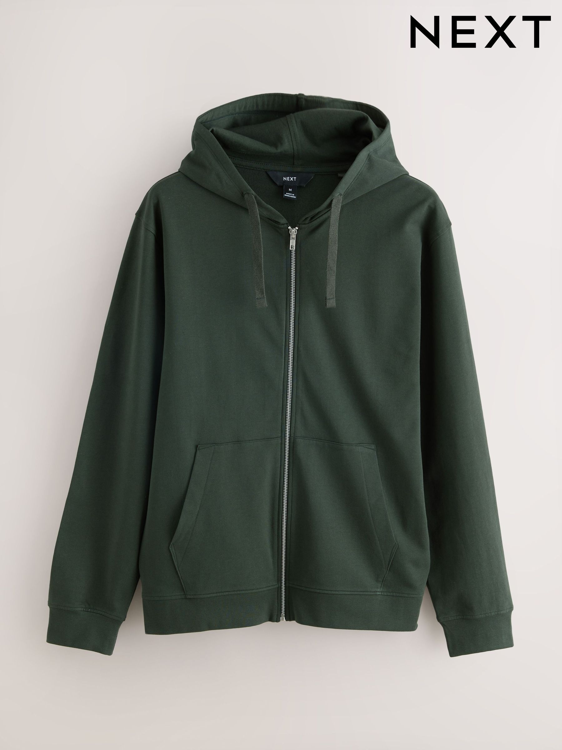 Men s Hoodies Green Casual Zip Through Sweatshirtsandhoodies Next Luxembourg