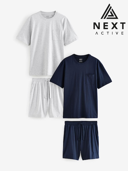كحلي/رمادي - Jersey Short Pyjamas 2 Pack (E53999) | ‏17 ر.ع.‏