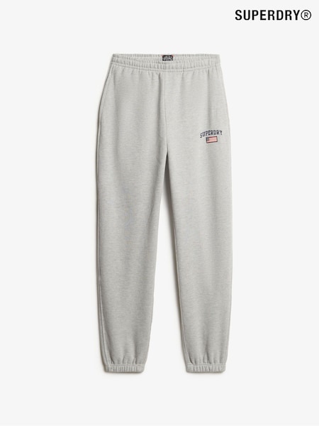 Superdry Grey Marl Ath Ess Boyfriend 100% Cotton Joggers (E54007) | R$ 445