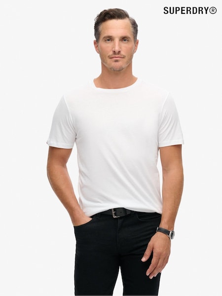 Superdry White Classic Essential Relaxed T-Shirt (E54016) | €30