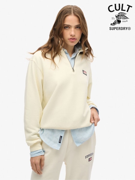 Superdry Athletic Collared Half Zip 100% Cotton Sweatshirt (E54018) | €79