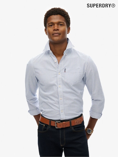 Superdry Blue Dark Essentials Oxford Shirt (E54022) | €68