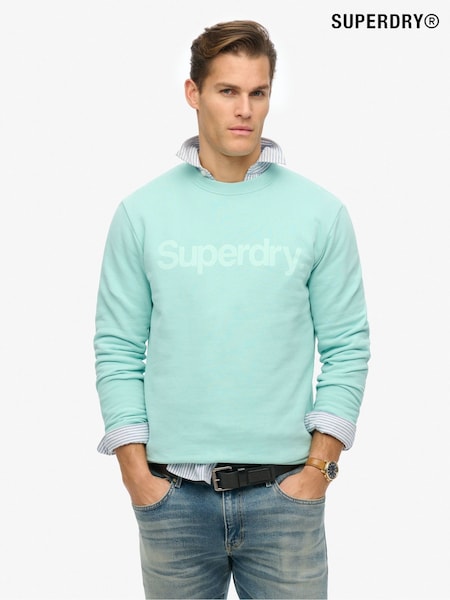 Superdry Grey Coro Logo City Crew Neck Sweatshirt (E54023) | R$ 545