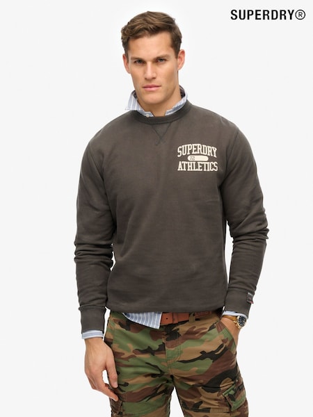 Superdry Charcoal Athletic Essential Loose Fit Hoodie (E54024) | R$ 495