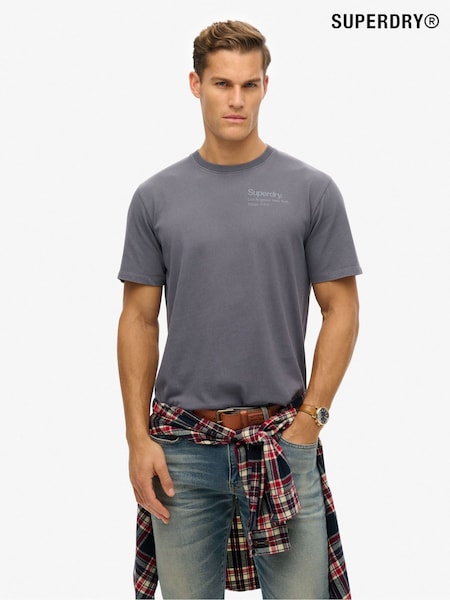 Superdry Grey Core Logo City Loose Fit T-Shirt (E54046) | R$ 295