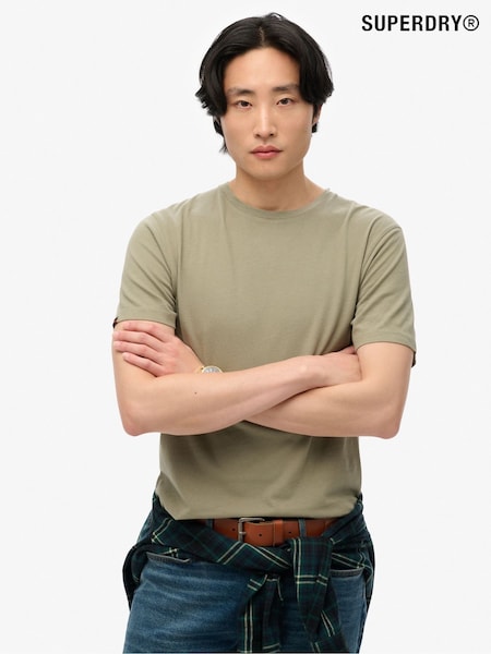 Superdry Khaki Classic Essential Relaxed T-Shirt (E54059) | R$ 195