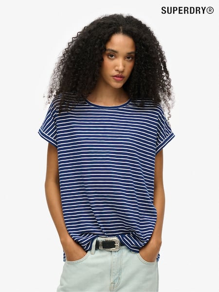 Superdry Blue Studios Loose T-Shirt (E54079) | kr358