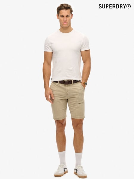 Kellanruskea - Superdry Vintage International Slim Fit Chino Shorts (E54094) | €71