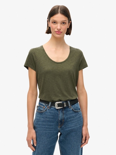 Superdry Green Studios Scoop Neck Slim Fit T-Shirt (E54101) | 1,202 UAH
