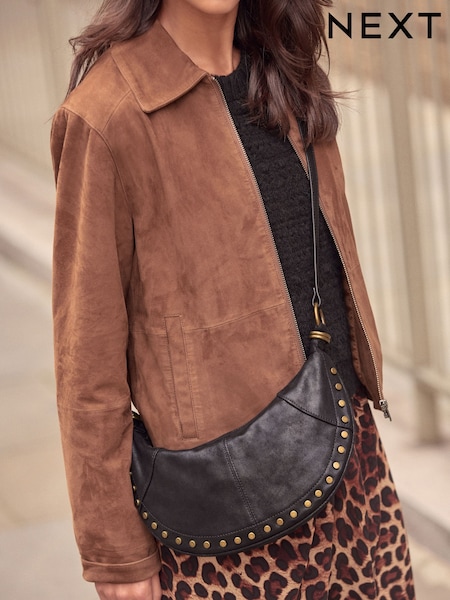 Black Studded Cross-Body Bag (E54122) | €19.50