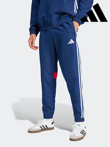 adidas Blue Tiro 25 Essentials Woven Tracksuit Joggers (E54213) | R$ 395
