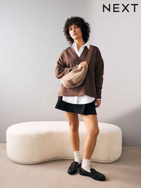 Mocha Brown Borg Sling Bag (E54316) | €16